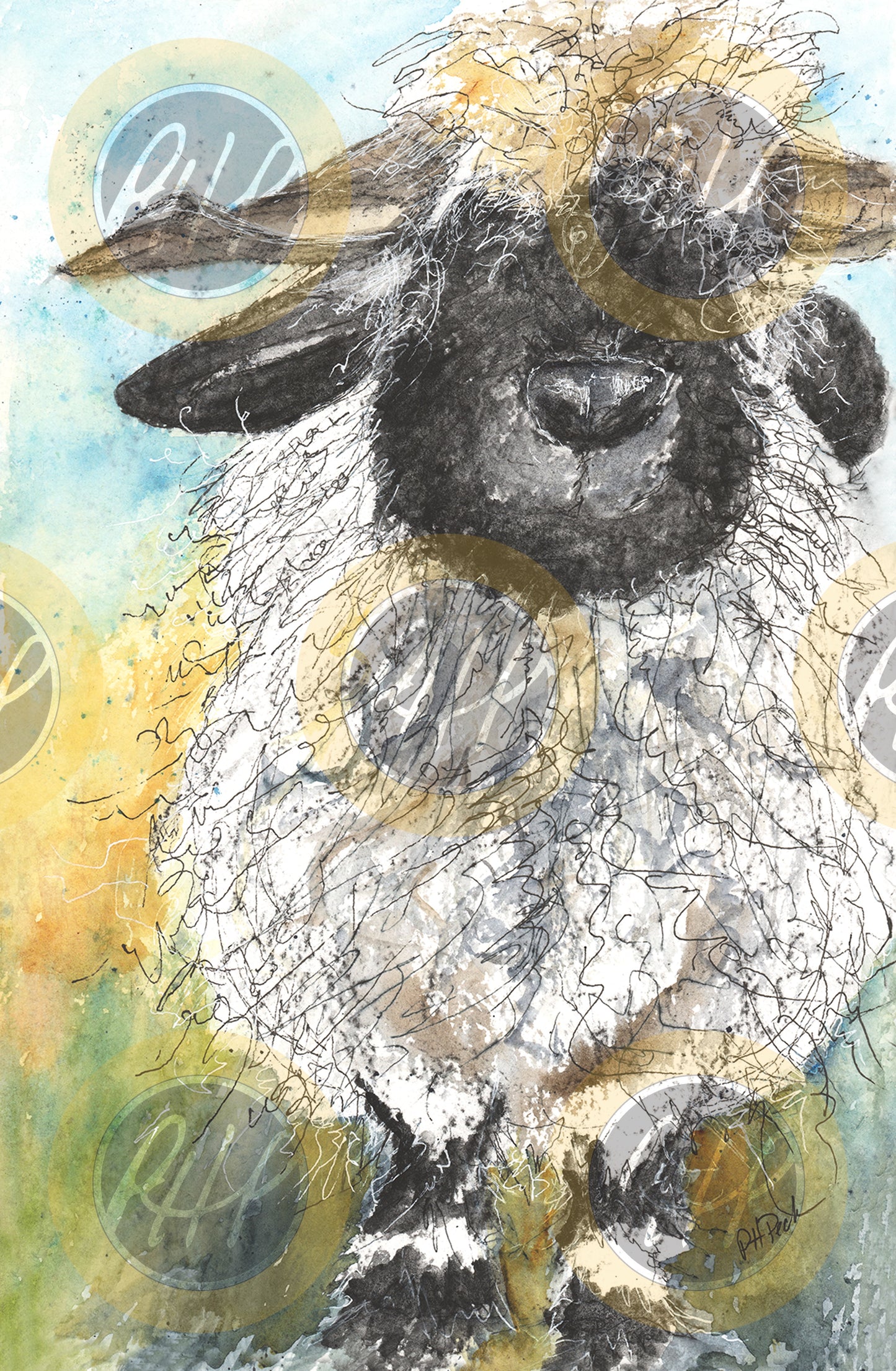 Big Sheep, Valais Blacknose- 10 Pack Notecards