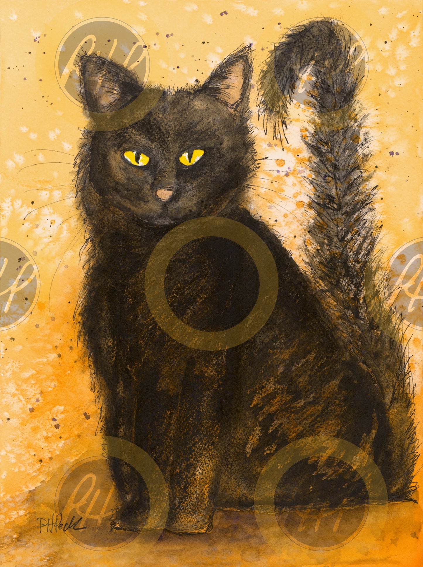 Black Cat - 10 Pack Notecards