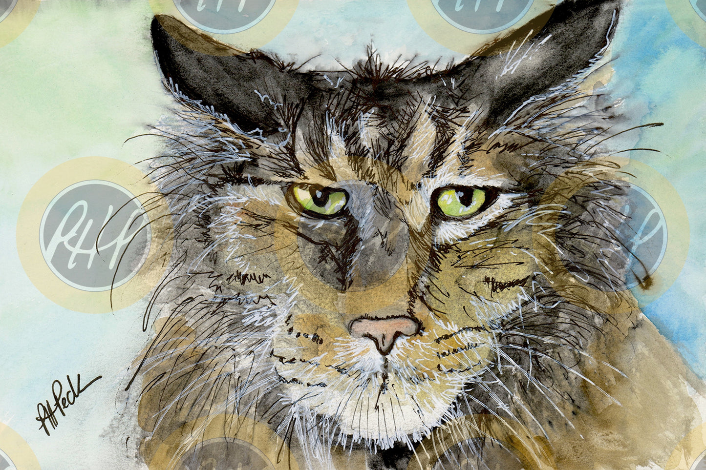 Angry Cat - 10 Pack Notecards