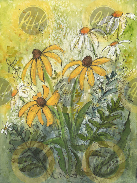Summer Flowers 10-Pack Notecards