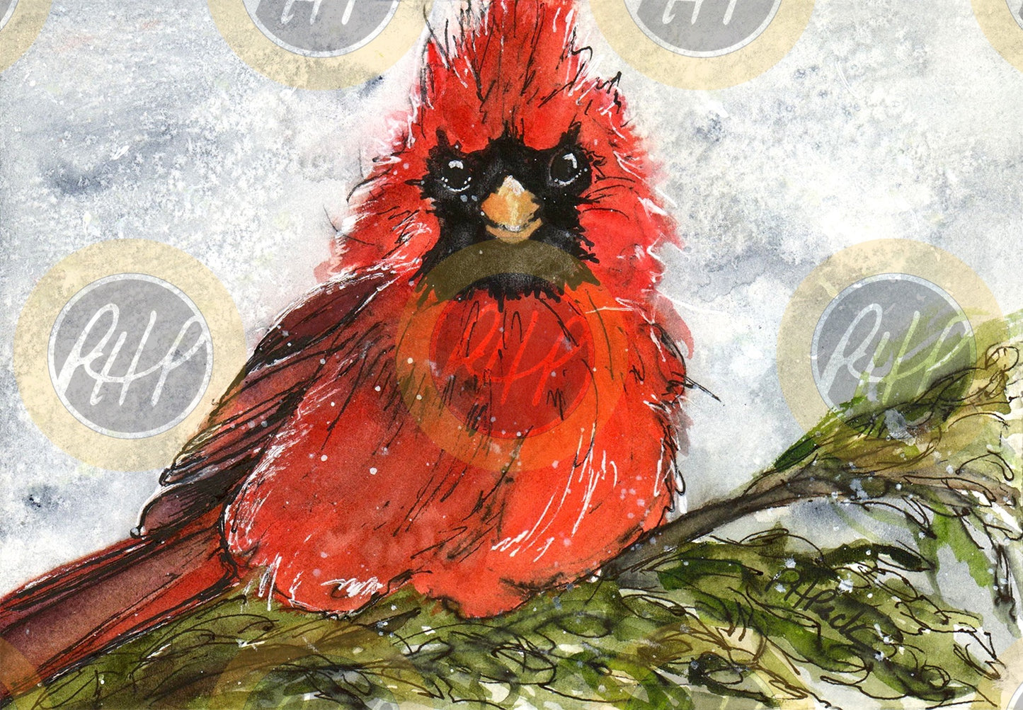 Winter Cardinal - 10 Pack Notecards