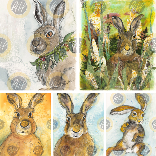 Hare Friends Variety Pack  - 10 Pack Notecards