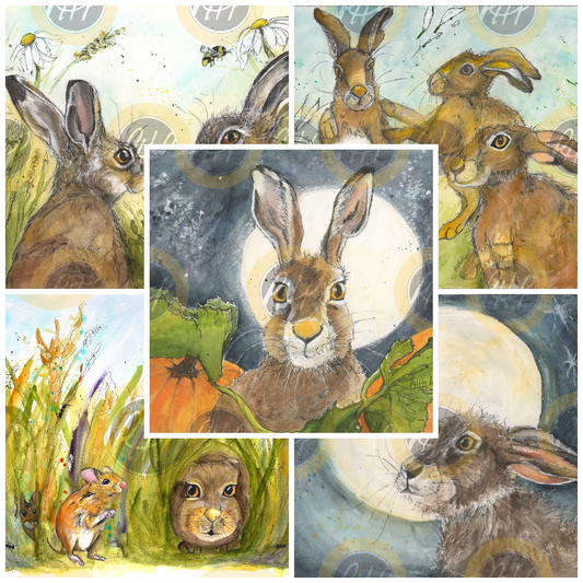 Hare Happenings Variety Pack  - 10 Pack Notecards
