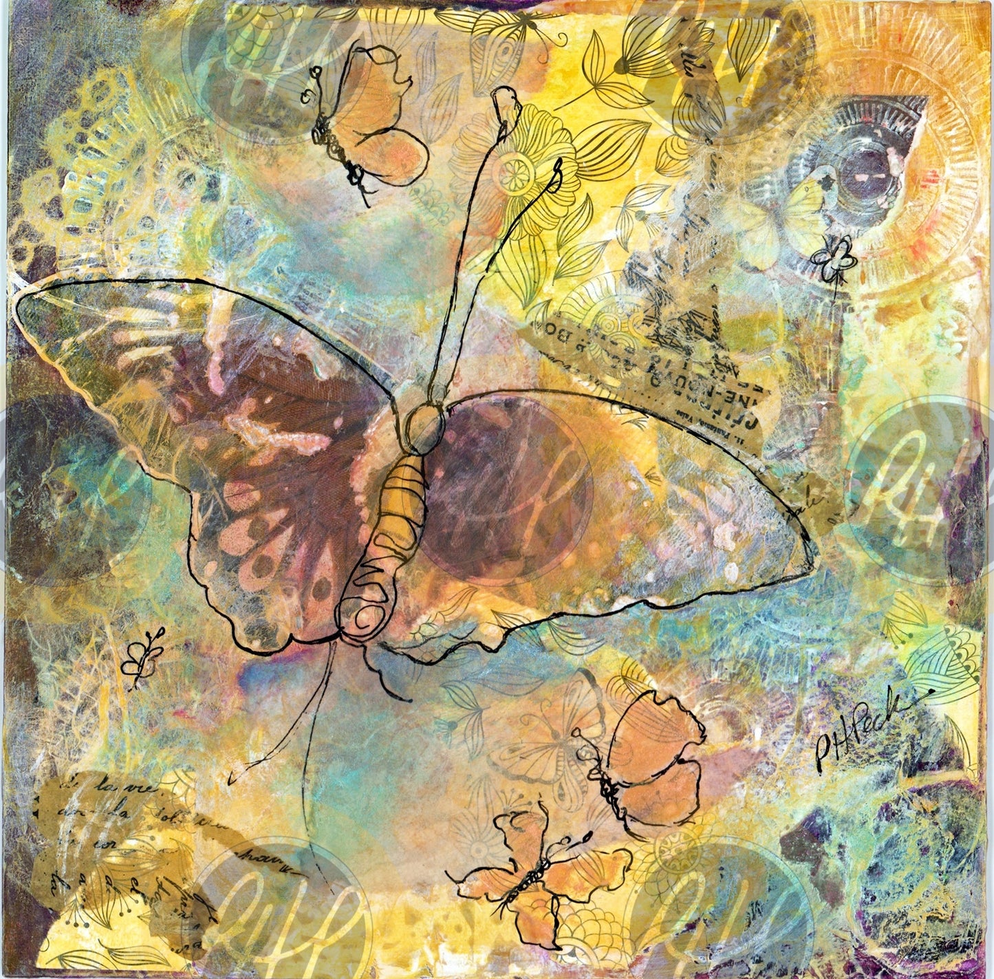 Iridescent Butterfly - 10 Pack Notecards