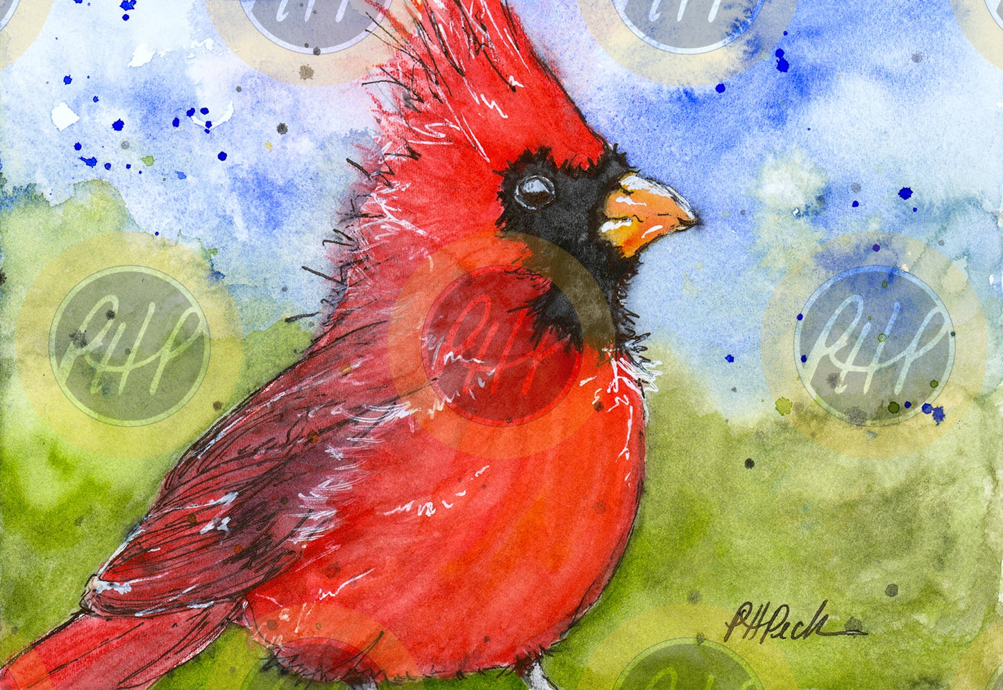 Summer Cardinal - 10 Pack Notecards